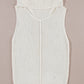 Central Seam Turtleneck Sleeveless Sweater Vest