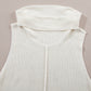 Central Seam Turtleneck Sleeveless Sweater Vest